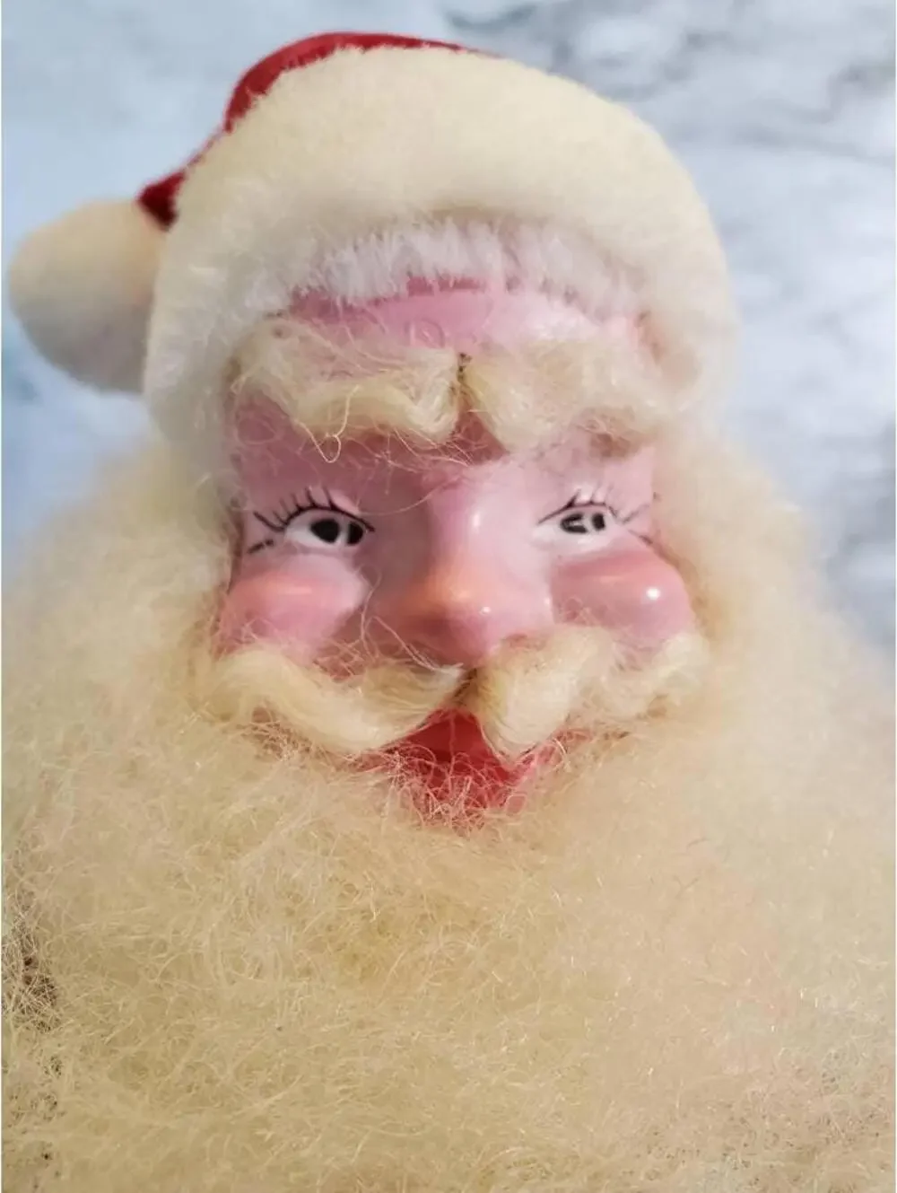 Antique Santa, Vintage Red velvet suit doll, 15